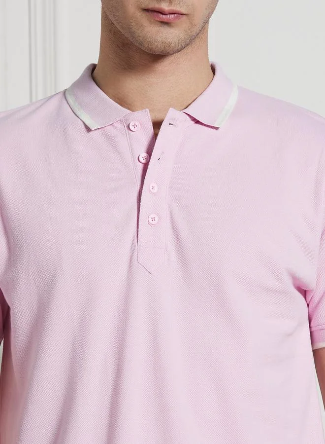 Dennis Lingo Regular Fit Contrast Tipping Polo