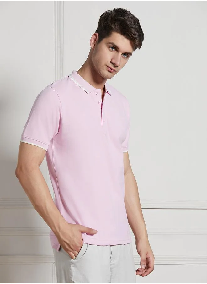 دينيس لينغو Regular Fit Contrast Tipping Polo