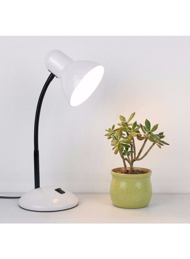 Generic LED Learning Simple Table Lamp For Students Reading And Writing Bedside Desktop Plug-in Night Feeding Nail Art Tattoo Lamp-Color:White - Bedside Lamp For Mobile Phones (5 Watt White Light)  - Image 1