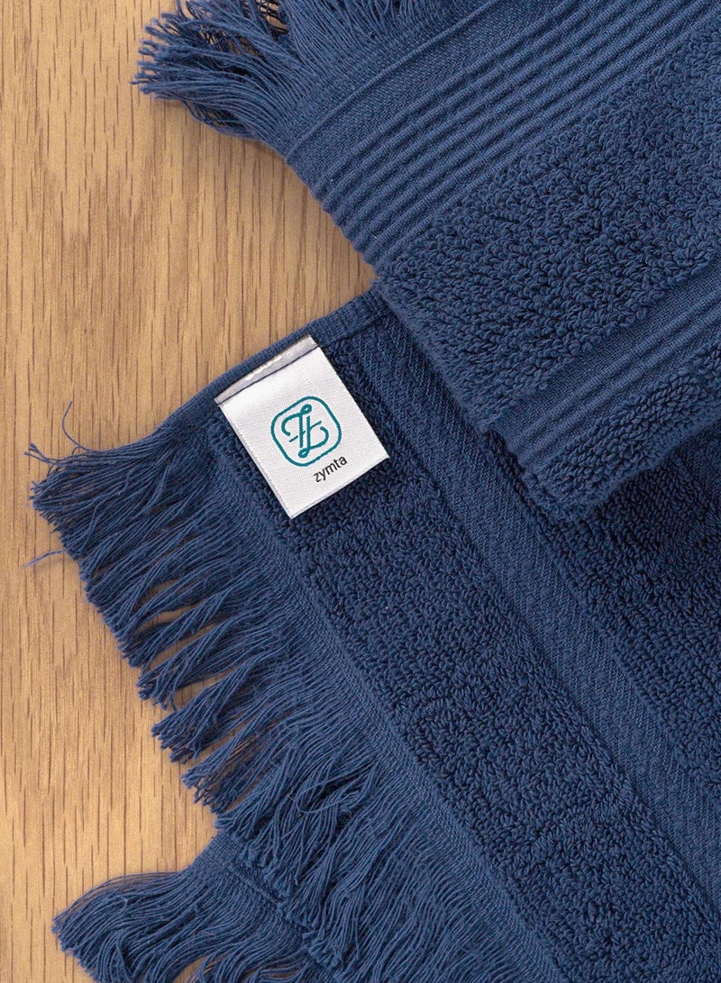 ZYMTA Luxury 100% Turkish Cotton Towel Collection | Ultra-Soft 600 GSM 3-Piece Set for Bathroom, Gym & Spa  - Image 4