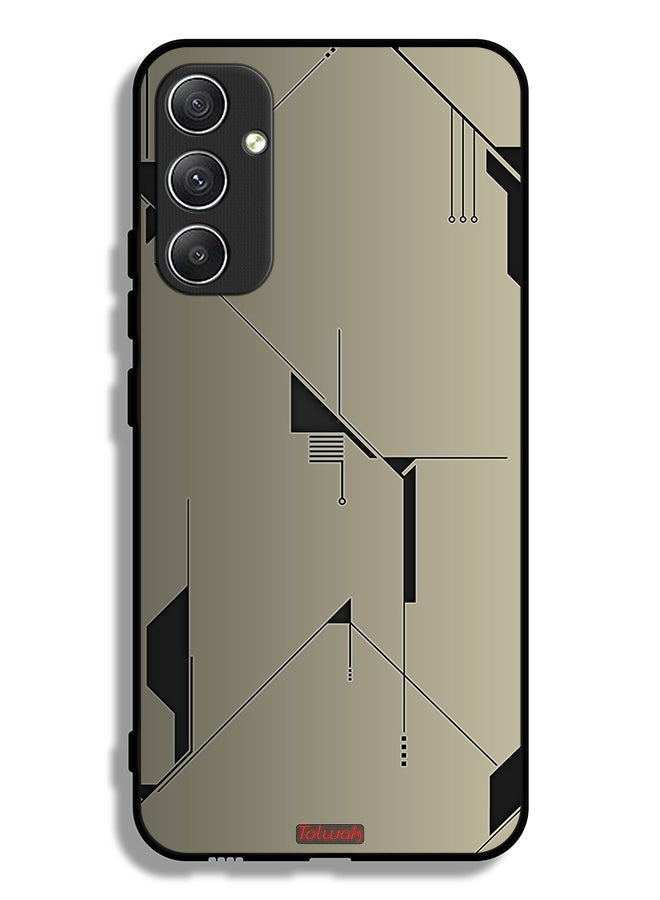 Tolwak Samsung Galaxy A34 5G Protective Case Cover Minimalism Abstract Digital Art - Image 1