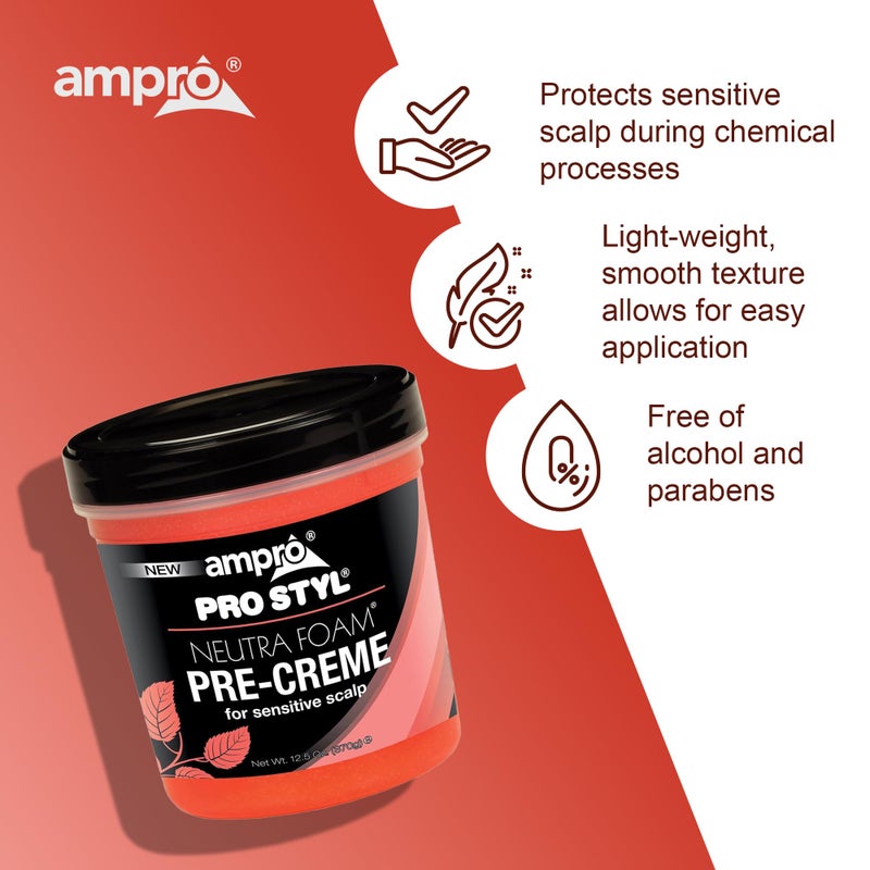 Ampro Pre-Creme Base for Sensitive Scalp - Wax Enhanced with Petroleum Jelly - Formulated to Protect Your Scalp During Chemical Processing - Relieves and Soothes Scalp Discomfort - 12.5 oz - Image 5