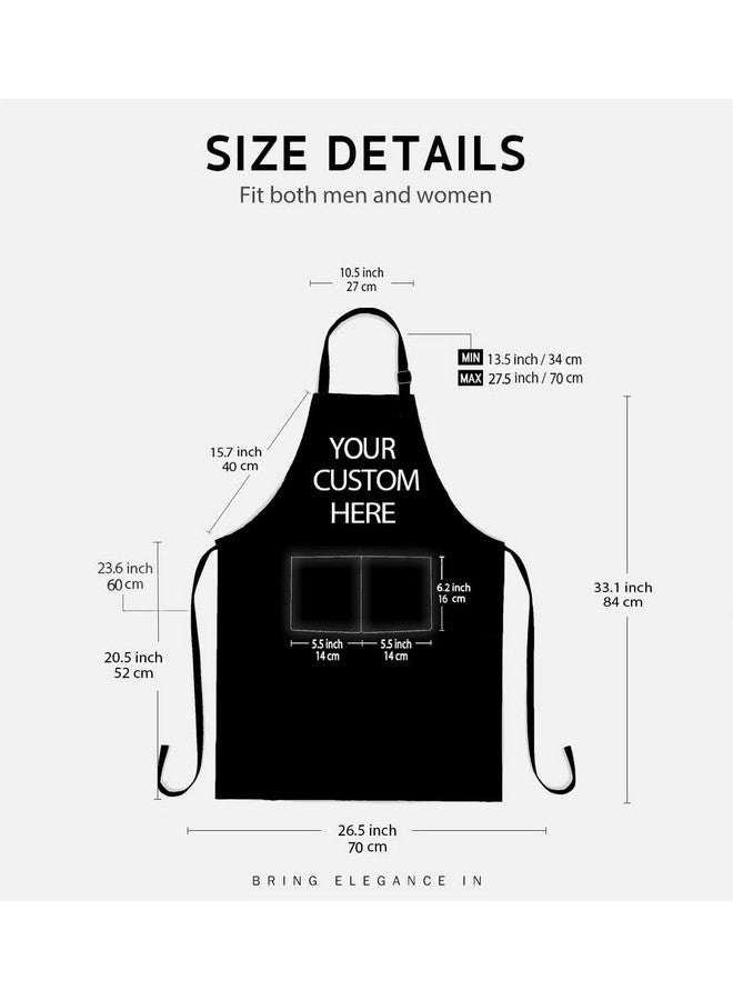SSCSTS Hello Gorgeous Unicorn Eyelash Apron with 2 Pockets, 26.5x33.1in, Adjustable Size Bib Rose Gold Aprons for Men Women Kitchen Cooking Baking Gardening WQLSSS18 - Image 5