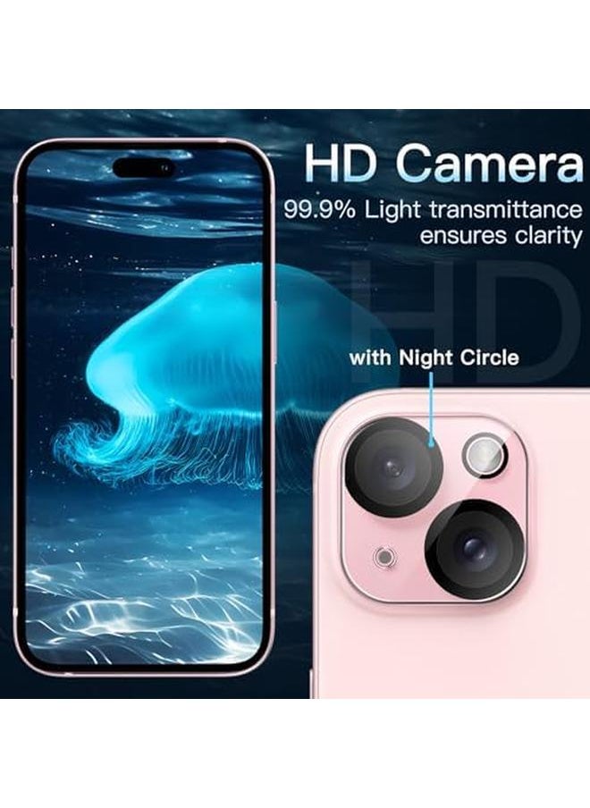 Jetech Camera Lens Protector For Iphone 15 6.1 Inch And Iphone 15 Plus 6.7 Inch 9H Tempered Glass Anti Scratch Case Friendly Does Not Affect Night Shots Hd Clear 3 Pack  - Image 4