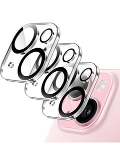 Camera Lens Protector For Iphone 15 6.1 Inch And Iphone 15 Plus 6.7 Inch 9H Tempered Glass Anti Scratch Case Friendly Does Not Affect Night Shots Hd Clear 3 Pack