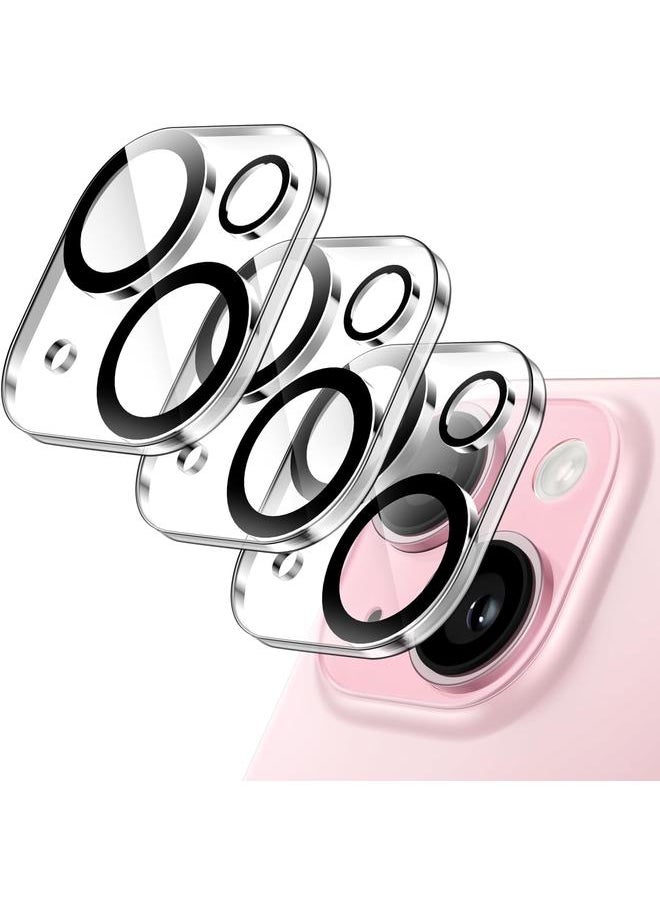 Jetech Camera Lens Protector For Iphone 15 6.1 Inch And Iphone 15 Plus 6.7 Inch 9H Tempered Glass Anti Scratch Case Friendly Does Not Affect Night Shots Hd Clear 3 Pack  - Image 1