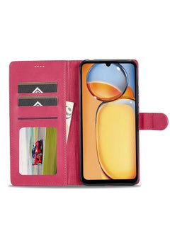 LC.IMEEKE Case For Xiaomi Redmi 13C 4G/5G/Poco C65 Calf Texture Leather Phone Case  - Image 4
