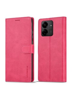 LC.IMEEKE Case For Xiaomi Redmi 13C 4G/5G/Poco C65 Calf Texture Leather Phone Case  - Image 1