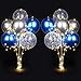 Ainiv 2 Set Table Balloon Stand Kit with Lights Balloon Centerpieces for Tables Include 16 Latex Confetti Balloons Christmas Centerpieces Tables Decorations for Birthday Weddings Anniversary - Image 3