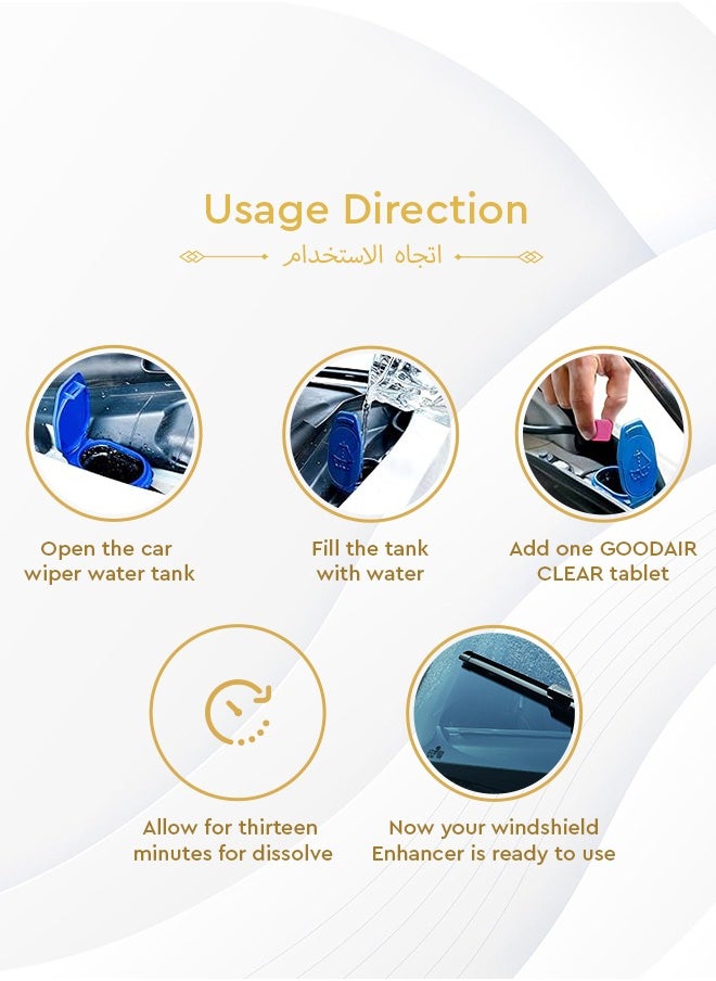 جدير - محسن الزجاج الأمامي للسيارة من جودير | رياضة | ١٢ قرص - Image 1