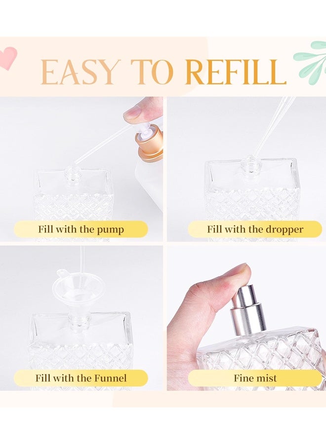 100ml Empty Perfume Bottles Refillable,Leak-Proof Travel Perfume Spray Bottles, Fine Mist Sprayer for Cologne Essential Oils - Image 4
