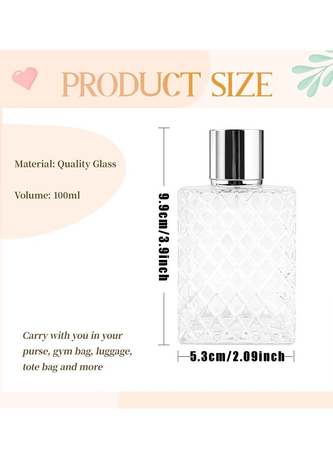 100ml Empty Perfume Bottles Refillable,Leak-Proof Travel Perfume Spray Bottles, Fine Mist Sprayer for Cologne Essential Oils - Image 2