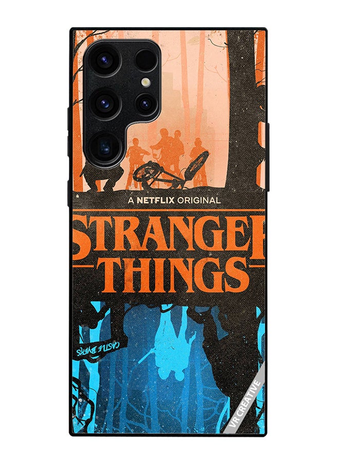 Protective Case Cover For Samsung Galaxy S25 Ultra Stranger Things Design Multicolour