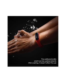 Y&D Waterproof Replacement Bands for Xiaomi Band 3, Adjustable Sports Wristbands Silicone Red Bracelets Watchband, Newest TPU Silicone, Gift Friends Families  - Image 2
