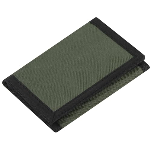 Lamiza Kids Wallet for Boys Girls Teens Trifold, Canvas Toddler Wallet for Boys, Cute Zipper Wallets Youth with Coin Pocket Card Holders, Novelty Wallets for Childrens Birthday Gifts (Green) - Image 1