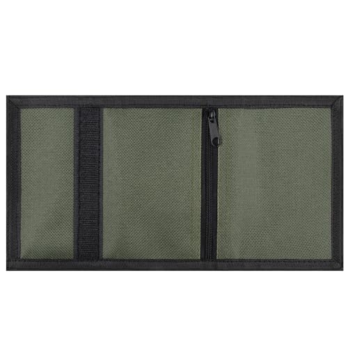 Lamiza Kids Wallet for Boys Girls Teens Trifold, Canvas Toddler Wallet for Boys, Cute Zipper Wallets Youth with Coin Pocket Card Holders, Novelty Wallets for Childrens Birthday Gifts (Green) - Image 4