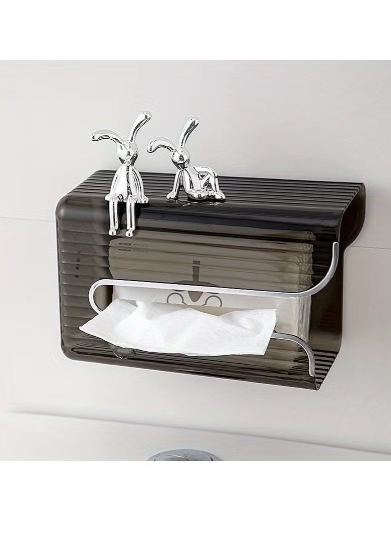 مجموعة من قطعتين من ديكورات السيارة على شكل أرنب جالس غريب الأطوار - تصميم رائع بأرجل طويلة، وديكور وحدة التحكم المركزية، وزخارف داخلية مخصصة لمقصورة سيارة ممتعة ومرحة - Image 3