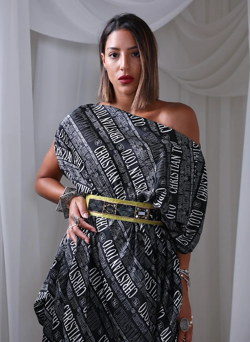 إكستاسي Drape dress set