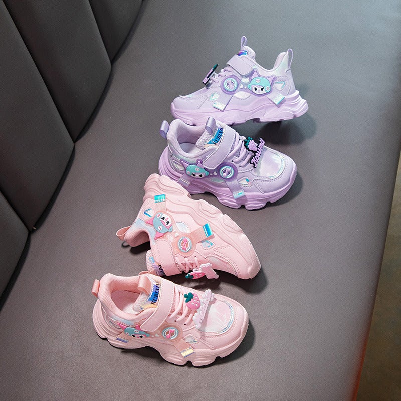 2025 Children'S Shoes Autumn Girls' Sports Shoes Children'S Daddy Shoes Korean Style Outdoor Casual Shoes Student Travel Shoes - Image 2