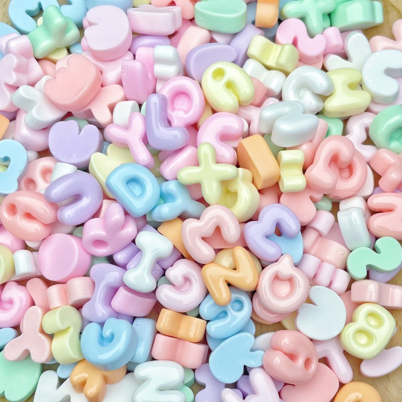 Mixed 26 Letters Resin Charms for DIY Phone Case Hair Clip - Image 4