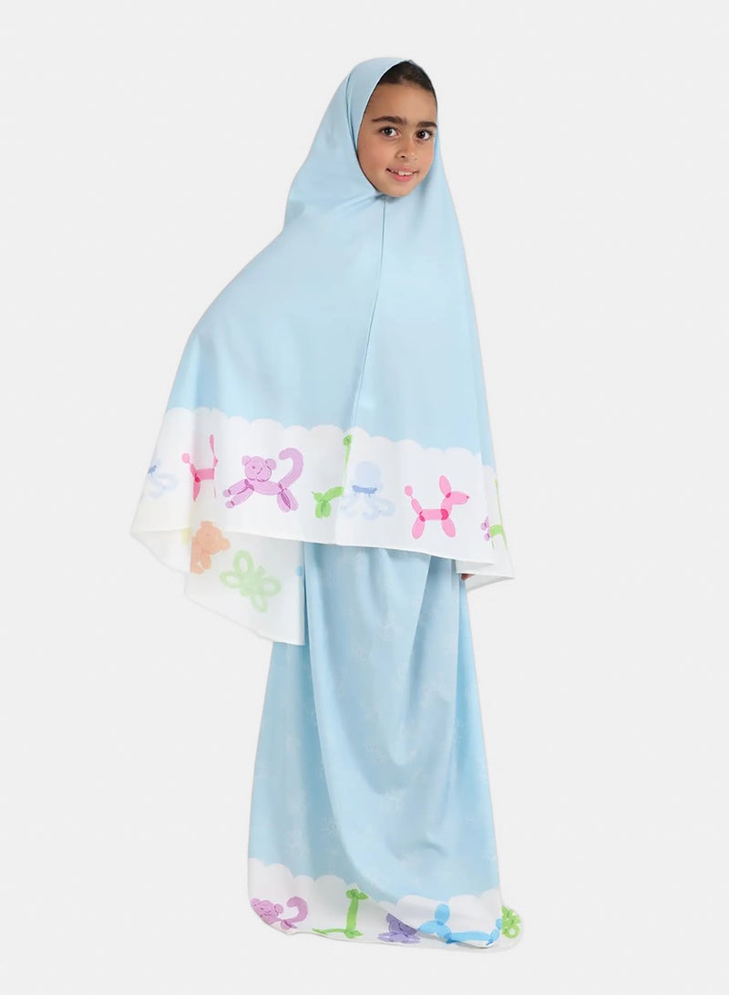 Carina Girly Prayer Set with Print Trim - Image 2