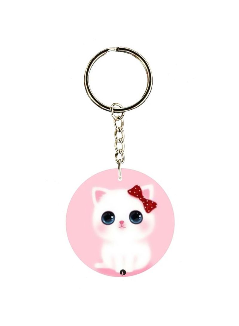 Cartoon Themed Single Sided Keychain