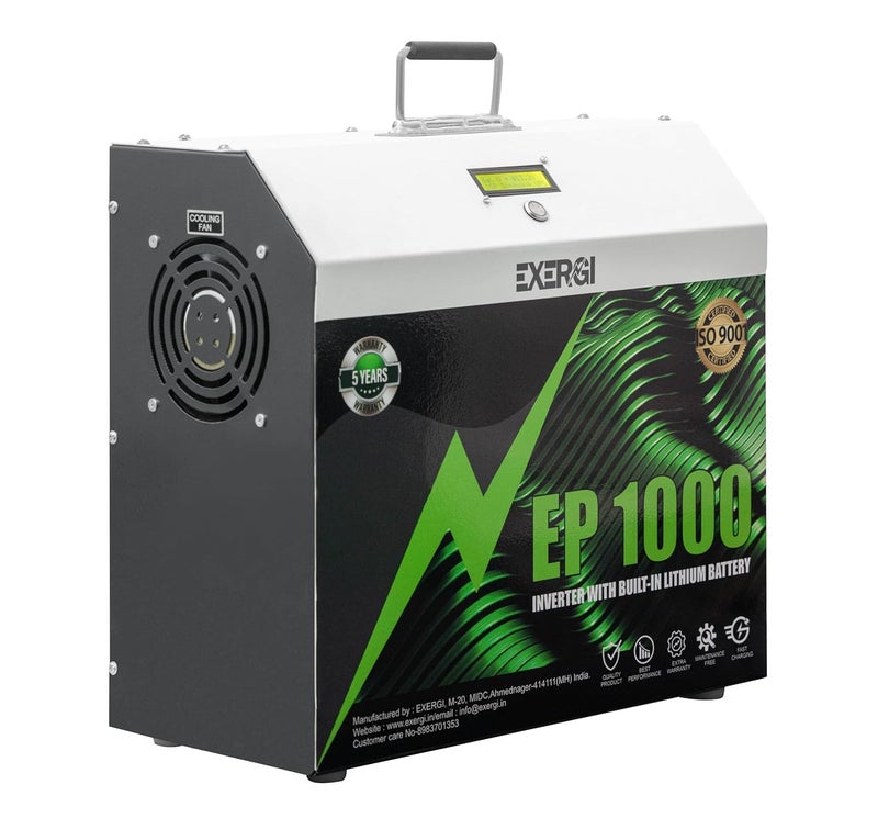 EXERGI EP1000 Inverter with inBuilt Lithium Ion Battery  - Image 4