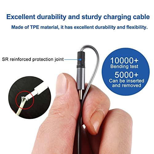 SDBAUX Car Carplay Cable for iPhone 17 16 15 Pro Max Cable, Retractable USB A to Type C Charger Cord QC 3.0 Fast Charging Data Sync Compatible with Galaxy S25 S24 S10 Note G6 G5 PS5 and More (Grey-2Pack) - Image 3