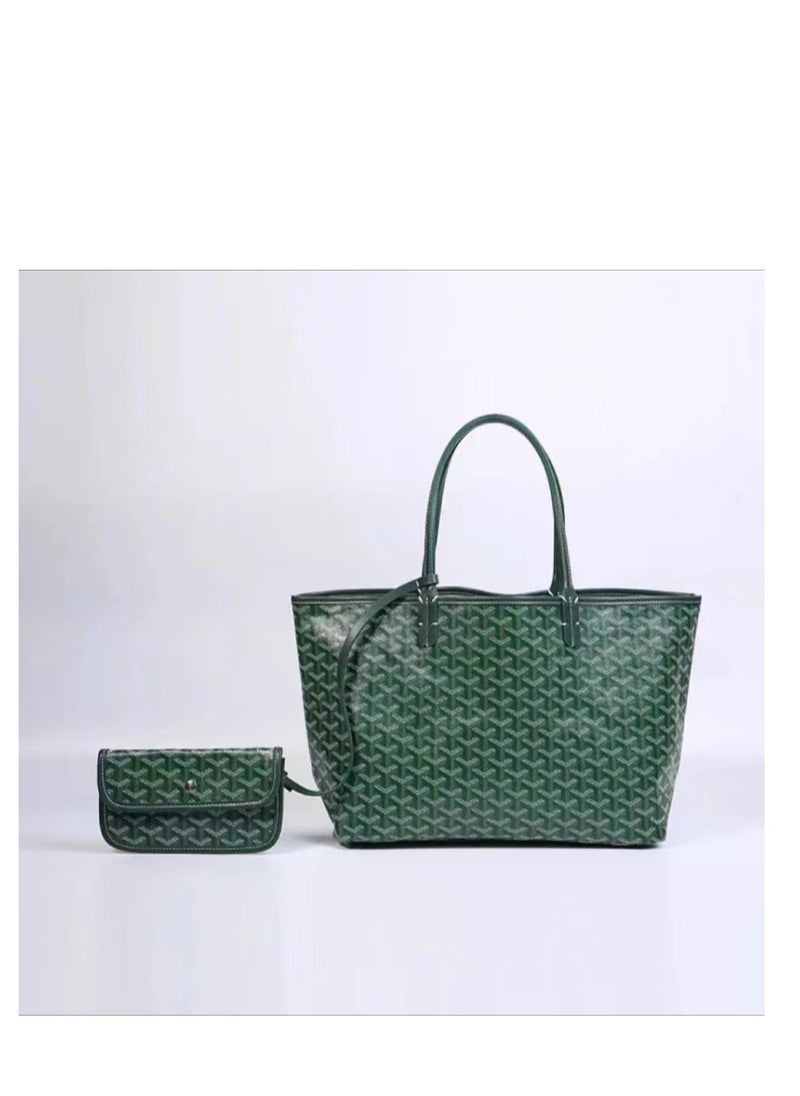 xozgdovg - Tote bags Goya handbags Europe and the United States Y-printed shopping bags large-capacity sub-bags spot large sky green. - Image 1