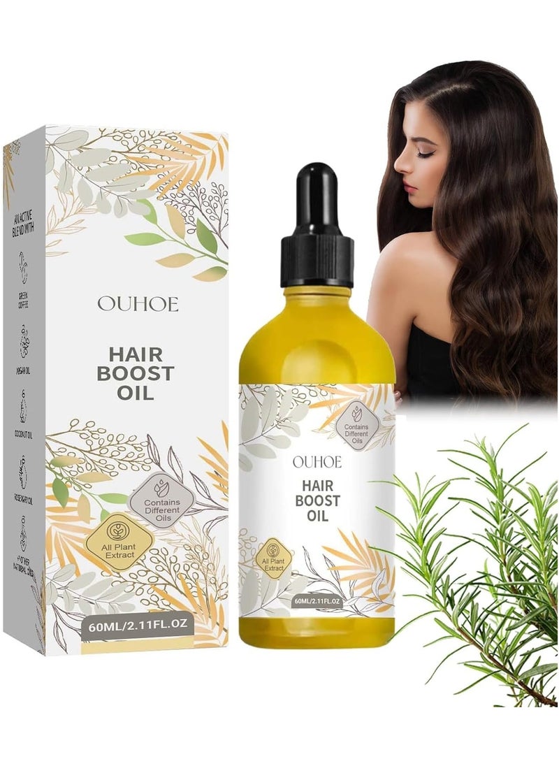 OUHOE - Hair Essential Oil, Natural Formula Hair Growth Essence, Nourishing Anti Hair Loss Dense Hair Essential Oil For Hair Growth, Smooth Thickening Rosemary Hair Oil For Repairing Damaged Hair - Image 1