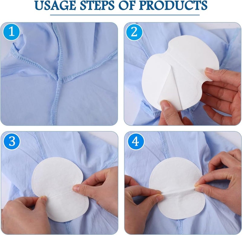 NYCTAN Armpit Sweat Pads Underarm Sweat Pads For Women And Men - Pure Cotton Disposable Underarm Pads Sweat Absorption Comfortable - Extra Adhesive Unflavored, Non Visible - 80pcs - Image 5