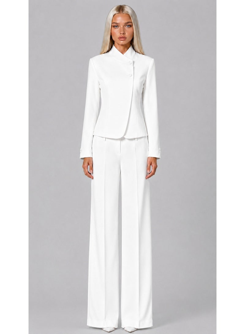 KYVELi Royal Tailored Suit Set – White - Image 3