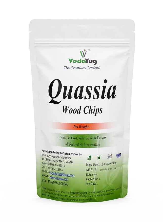 VY VedaYug Quassia Amara Wood Bark Chips - 100g | Diabetes Support | Natural Madhumeh Lakdi - 100g - Image 1