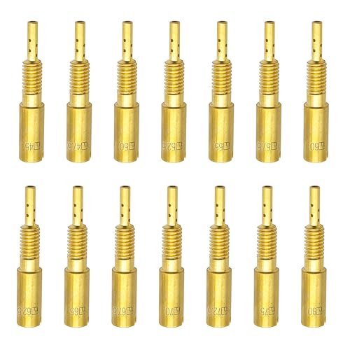 YGQ Pilot Jet Kit for Mikuni Carburetor HSR 42 RS 34 36 38 HS 40 TM338012 VM28486 Slow Jet 14Pcs 45 80 - Image 1