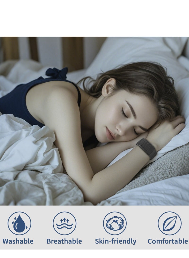 رِينْجِنْج سوار بديل رياضي من السيليكون متوافق مع جهاز تتبع  القابل للارتداء أنه متين 4.0اللياقة البدنية والنشاط هوب ومريح وجيد التهوية وحزام بديل قابل للتعديل سهل الاستخدام ومثالي لكل المناسبات - Image 3