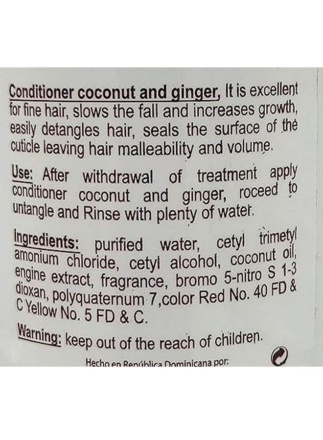Lemuel Leche Cabra Coconut and Ginger Conditioner For Hair Loss 20oz - Image 3