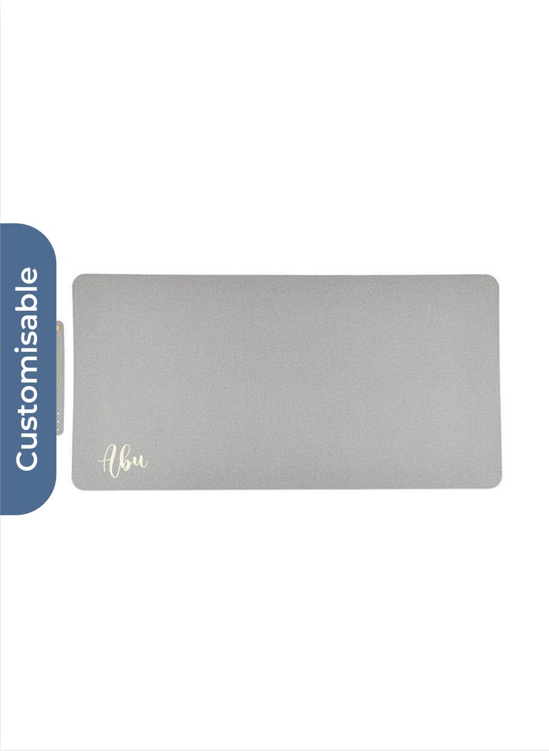 Share the Love Personalised ZILE - CHANGE ZERO Recycled PU Desk Pad - Grey  - Image 3