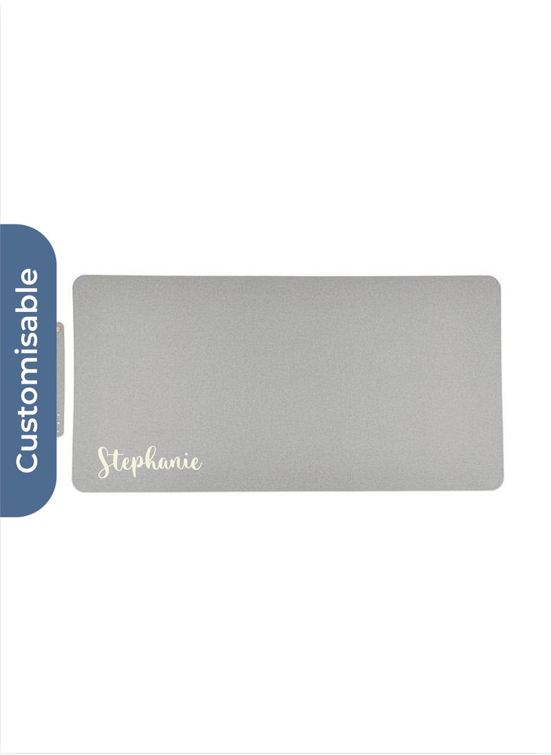Share the Love Personalised ZILE - CHANGE ZERO Recycled PU Desk Pad - Grey  - Image 1