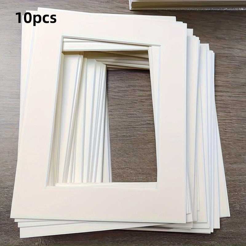 Rectangular Cardboard Photo Frames Pack Of 10 7 Inch Handmade Decoration - Image 2