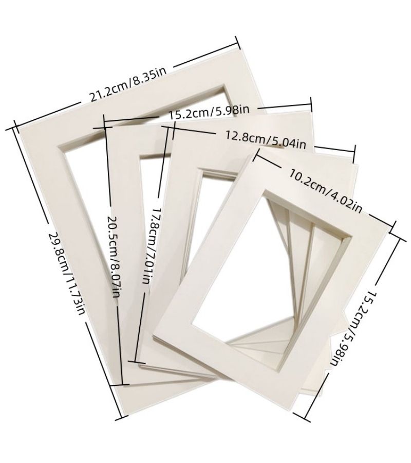 Rectangular Cardboard Photo Frames Pack Of 10 7 Inch Handmade Decoration - Image 3