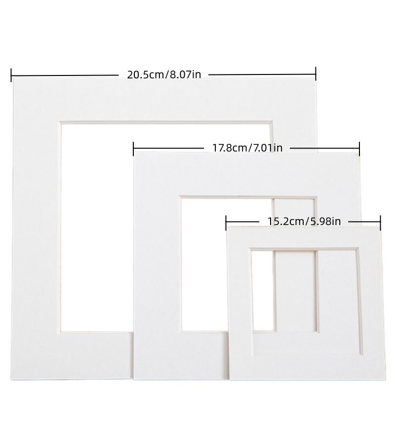 Rectangular Cardboard Photo Frames Pack Of 10 7 Inch Handmade Decoration - Image 5