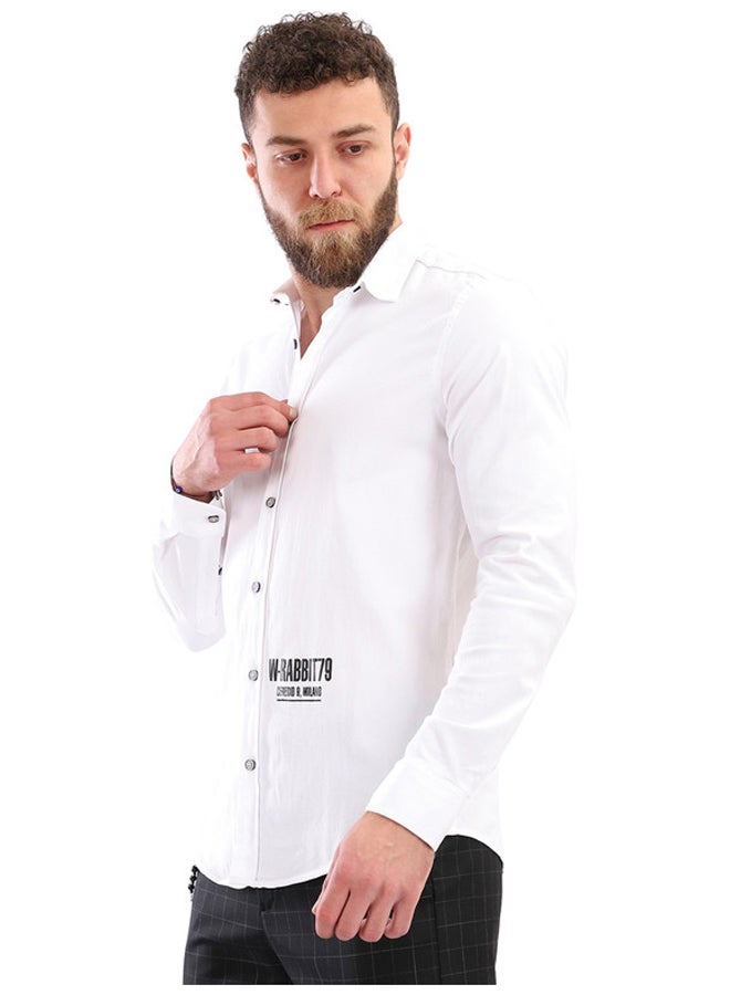 WHITE RABBIT Printed Long Sleeves Button Down Shirt - Image 2