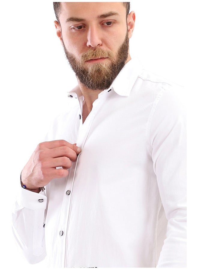 WHITE RABBIT Printed Long Sleeves Button Down Shirt - Image 4