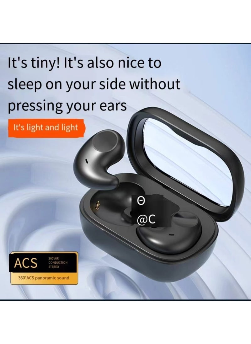 Ruicheng Wireless Bluetooth 5.3 earphones, suitable for both men and women's work and exercise, non in ear black  - Image 1