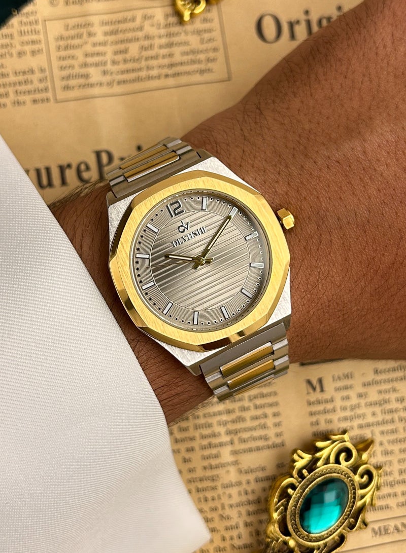 ديفوشي ساعة يد رجالية فاخرة ستانلس ستيل مقاومة للماء – ماركة ديفوشي - Image 1