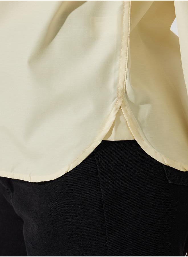 Styli Solid Regular Fit Collared Shirt  - Image 3
