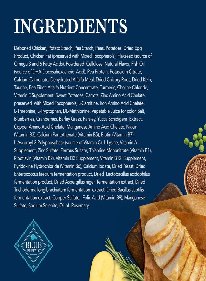بلو بافلو طعام الكلاب الجاف بلو بافالو ناتشورال فيتريناري دايت كي إس لدعم الكلى، بنكهة الدجاج، عبوة 6 أرطال - Image 5
