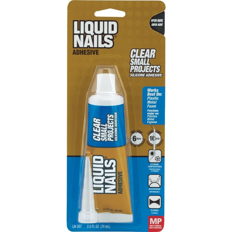 Liquid Nails لاصق سيليكوني شفاف لمشاريع صغيرة من ليكويد نيلز، 2.5 أونصة - Image 2