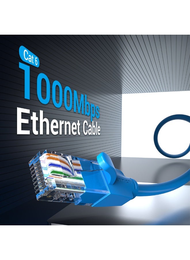 VENTION Cat6 UTP Ethernet Patch Cable 1 M Blue  Model - Image 2