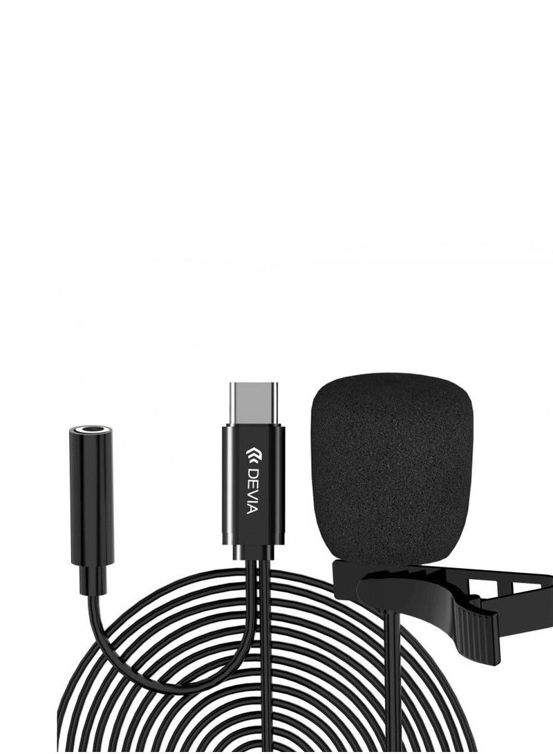 devia My 3.5 mm wired microphone Divia Ho is a professional audio microphone dedicated to high-quality sound recording, with high sensitivity and high sampling rate, resulting in clear and pure sound. - Image 1